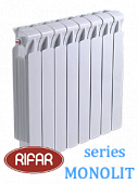 Радиатор биметаллический RIFAR МONOLIT (боковое подключение) 500/14 секции с доставкой в Тулу